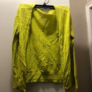 Iime green cardigan